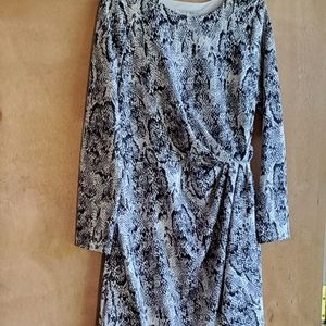 Julia Jordan Womens Snakeskin Print Dress Size 12